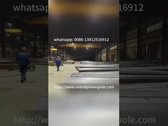 Fábrica personalizada de aço pólo de luz pólo de potência pólo de comunicação pólo de luz de pólo alto