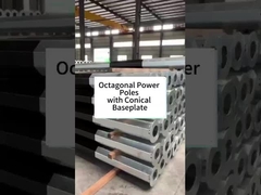 Polos de potência octogonais com base cónica