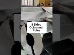 8 postes de potência de aço octogonais laterais