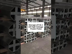 Armazenamento de postes de alimentação de alta tensão de 9 e 11 m