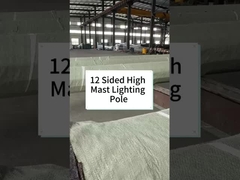 Postes de iluminação de mastro alto de 12 lados