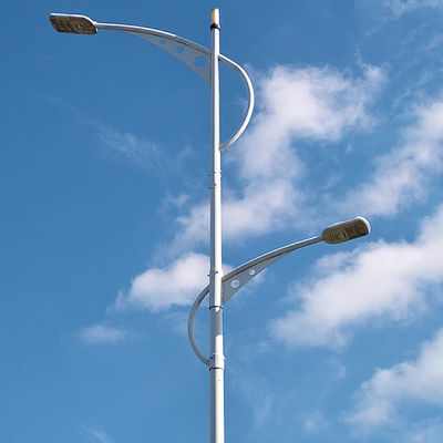 Pólus de luz de rua de aço personalizado - galvanizado a quente, 3-30 m de altura