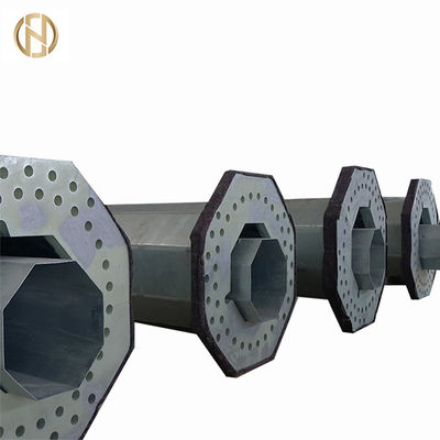 O mergulho quente de serviço público de aço tubular de Q345 polo 138KV galvanizou ASTM570 de superfície