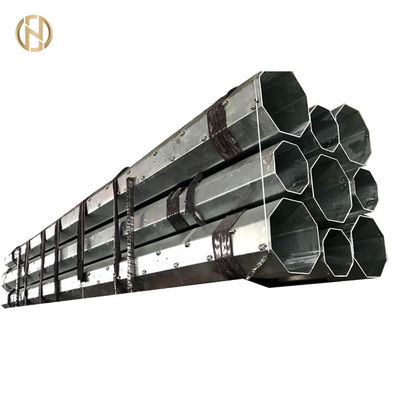 Linha de transmissão personalizada superfície de polo de poder 132KV do metal de Polo HDG