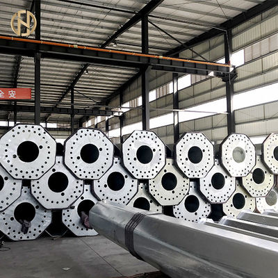Baixa tensão 11.5M Galvanized Steel Pole Q420B Materia