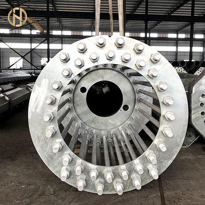 aço galvanizado das telecomunicações de 25M torre 30M Monopole para a antena