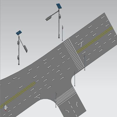 Tipo cargo octogonal de T da forma 6M Cantilever Traffic Light