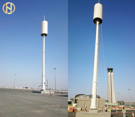 Torre de comunicação Monopole do polígono do metal de 105 FT