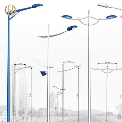 Espessura alta clara de aço do suporte 3-10mm da luz de rua da durabilidade de polo de rua