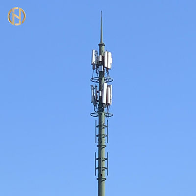 As telecomunicações 36m Monopole poligonais do cargo 35m da telecomunicação elevam-se