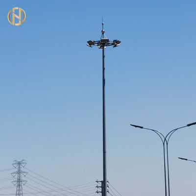 Torre alta do mastro de Polo do mastro 90FT alto de 80FT 85FT instalada no estádio