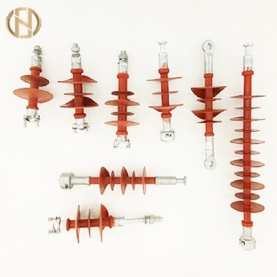 Acessórios de Polo da cor vermelha, isolador de suspensão 10-500kV composto
