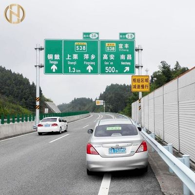 Sinal de estrada galvanizado Polo da cor Q235 do mergulho quente 8M RAL