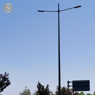 Design de poste de luz solar elétrica exterior personalizável com revestimento galvanizado a quente
