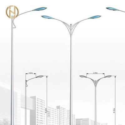 30M Q345B galvanizou a soldadura octogonal de Polo AWS D1.1 da luz de rua