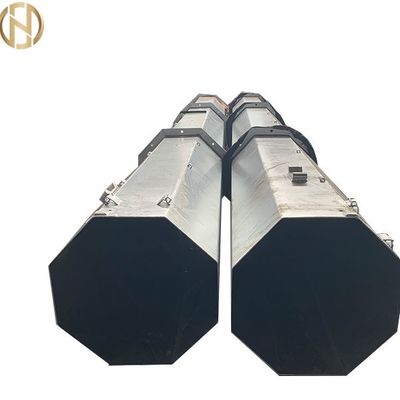 Vento de aço Monopole galvanizado de polo de poder do metal resistente