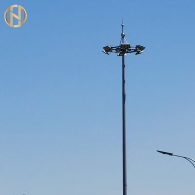 O mergulho quente galvanizou o estádio de aço que encurta o mastro alto polo claro