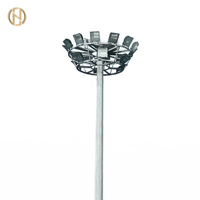 Estádio galvanizado de mastro alto para iluminação de campo desportivo 25M 28M 36M 40M altura