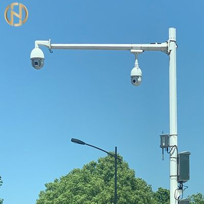 Mastro telescópico poligonal da câmara de segurança de Polo 11m da câmera do CCTV
