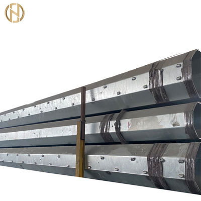 Linha de transmissão personalizada HDG de polo de poder 132KV do metal de superfície
