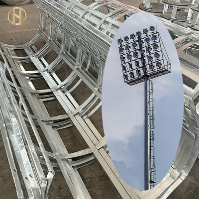 comprar Poste de Mastro Alto para Iluminação de Estádio em Aço Tubular Galvanizado a Quente com Opções de Placa de Luz Circular e Irregular online manufacture