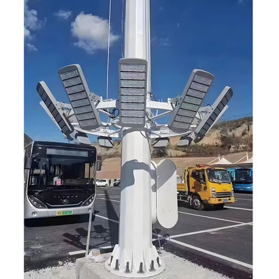 comprar Iluminação de estádio de mastro alto com sistema de elevação controlado remotamente para fácil manutenção e estrutura de aço galvanizado online manufacture