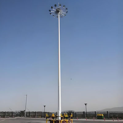 comprar Pólo de mastro alto com placas de luz circulares e irregulares que oferecem temperaturas de cor branca fresca, branca pura e branca quente online manufacture