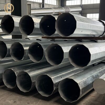 comprar Poste de Energia Octogonal de Aço Galvanizado a Quente Personalizável - Infraestrutura de Transmissão Aérea de Alta Resistência - 18 Anos de Garantia de Qualidade de Fábrica Chinesa online manufacture