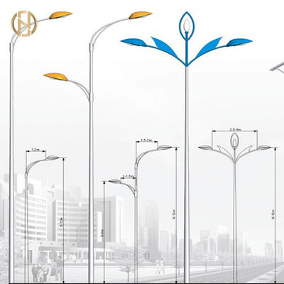 comprar cargo cônico redondo leve da lâmpada do braço de polo Q235B de rua de 8M único online manufacture