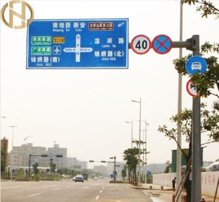 comprar cargos de sinal de aço feitos sob encomenda da estrada de 6M 8M 10M Road Sign Pole Q235B online manufacture