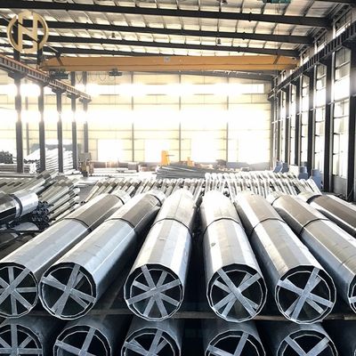 comprar 161KV 25mm SS400 galvanizou a luz octogonal polo ISO10474 da rua do soldado online manufacture