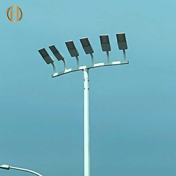 30m de altura mastro pólo com sistema de elevação e galvanizado a quente para iluminação de estádio e 50000 horas de vida útil