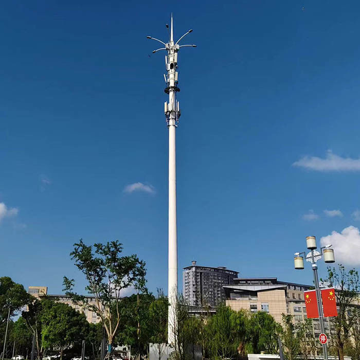 Aço galvanizado a quente, de 30 m, com antenas