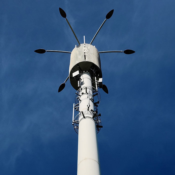 Monopólios de telecomunicações galvanizados a quente personalizados com plataforma ou antena