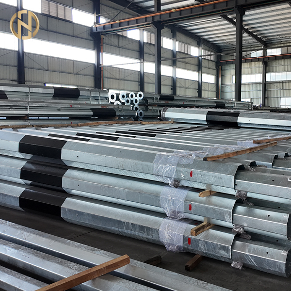 25FT-45FT Octagonal Poligonal Hot Dip Galvanizado Distribuição Elétrica Polar de Potência de Aço