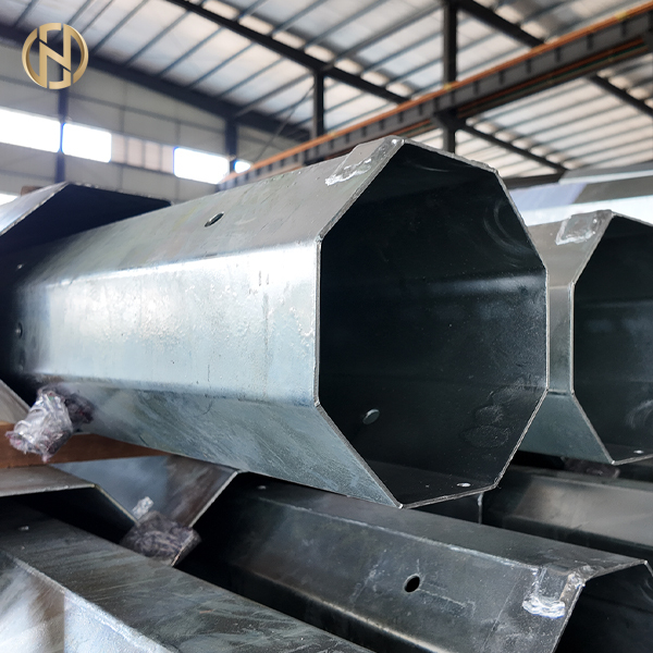 25FT-45FT Octagonal Poligonal Hot Dip Galvanizado Distribuição Elétrica Polar de Potência de Aço