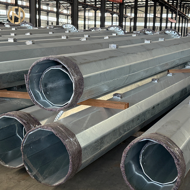 Poste de luz alto ajustável de 15m a 50m, poste alto para estádio, poste de iluminação de mastro alto galvanizado com venda quente