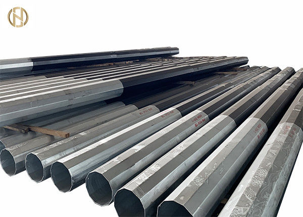 Torre de aço tubular galvanizada da suspensão do circuito do dobro de Polo 33KV da cor