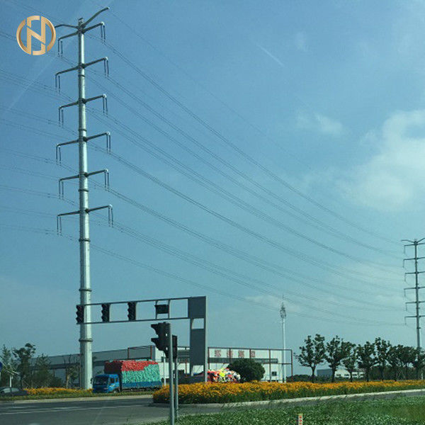 EN de aço de aço tubular Stardand de Polo 230KV da transmissão de 220KV Polo