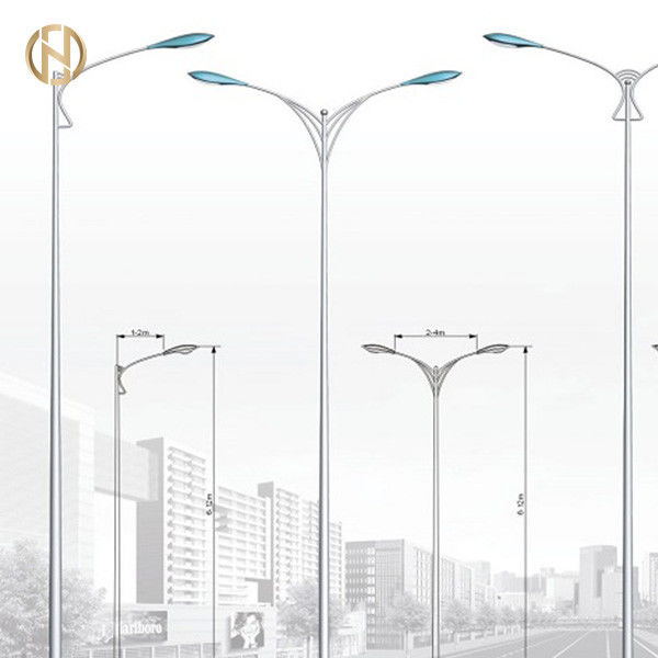 IP65 galvanizou a luz polo de 12M Single Arm Street