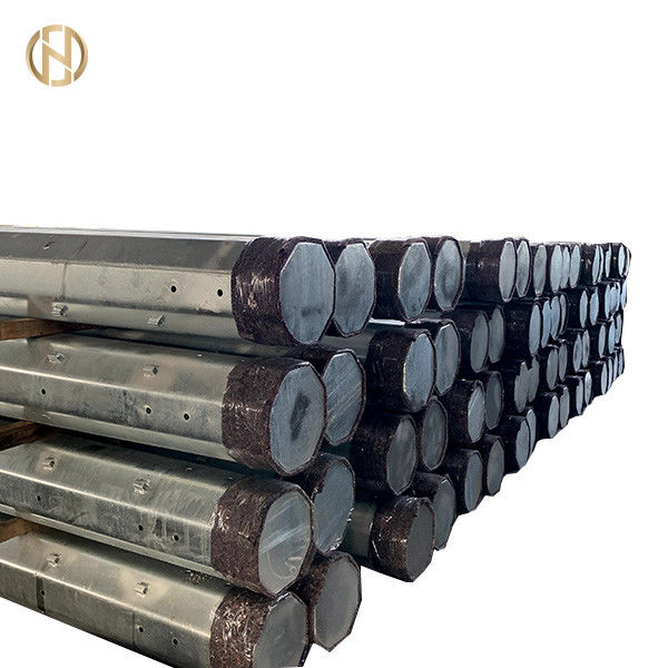 classe 3 Polo bonde de aço galvanizado 11KV 33KV 5.3KN 6.7KN dos 10m 11m