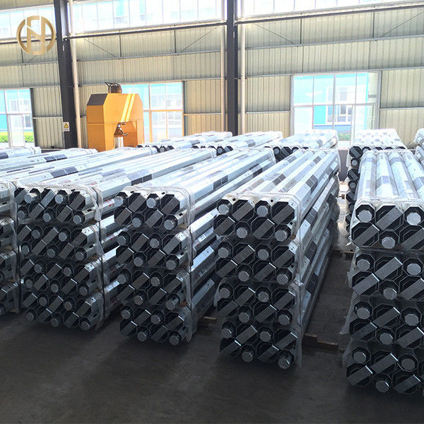 classe 3 Polo bonde de aço galvanizado 11KV 33KV 5.3KN 6.7KN dos 10m 11m