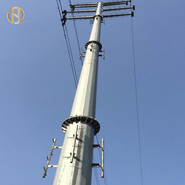 12 lados galvanizaram o poço de polo de poder 35m de Eelectric 110FT - solda terminada