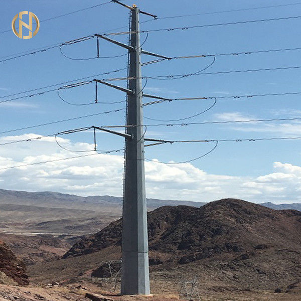 Autossuficiente linha de transmissão de Dodecagon 166KV do grau 0-30 de polo de poder 32m do metal