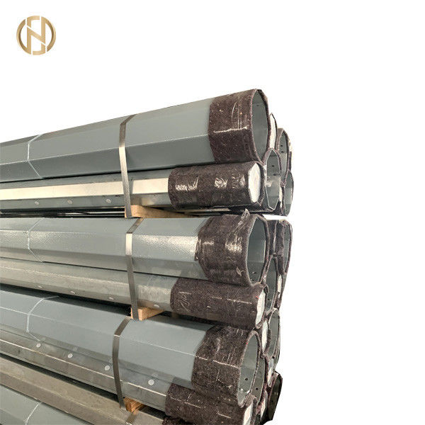 Poço bonde do silicone de Polo 11M 450daN 550daN do metal tubular baixo - galvanização terminada