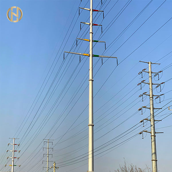 linha de transmissão tipo da eletricidade 132kV revestimento galvanizado da tensão da suspensão do pó