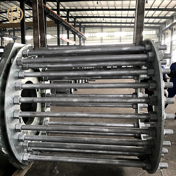 Tratamento de superfície galvanizado octogonal de mergulho quente de Polo 2-50M da corrente elétrica