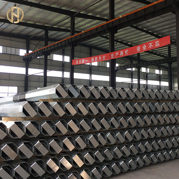 da cor 45FT de aço do zinco de Polo da corrente elétrica de 13.5M forma de seção transversal octogonal