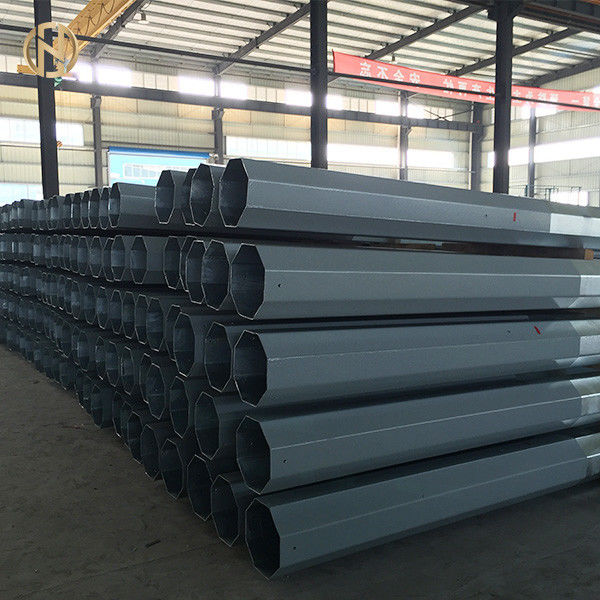 45FT Polo de aço galvanizado 13.7M octogonal com o ISO 9001 do hardware certificado
