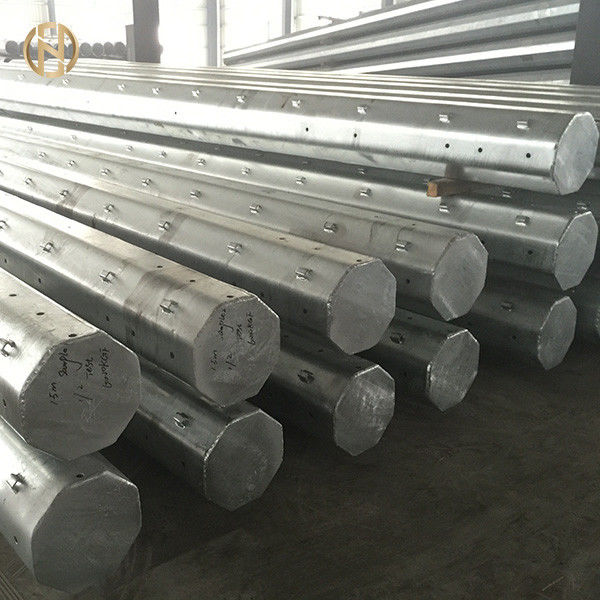 45FT Polo de aço galvanizado 13.7M octogonal com o ISO 9001 do hardware certificado